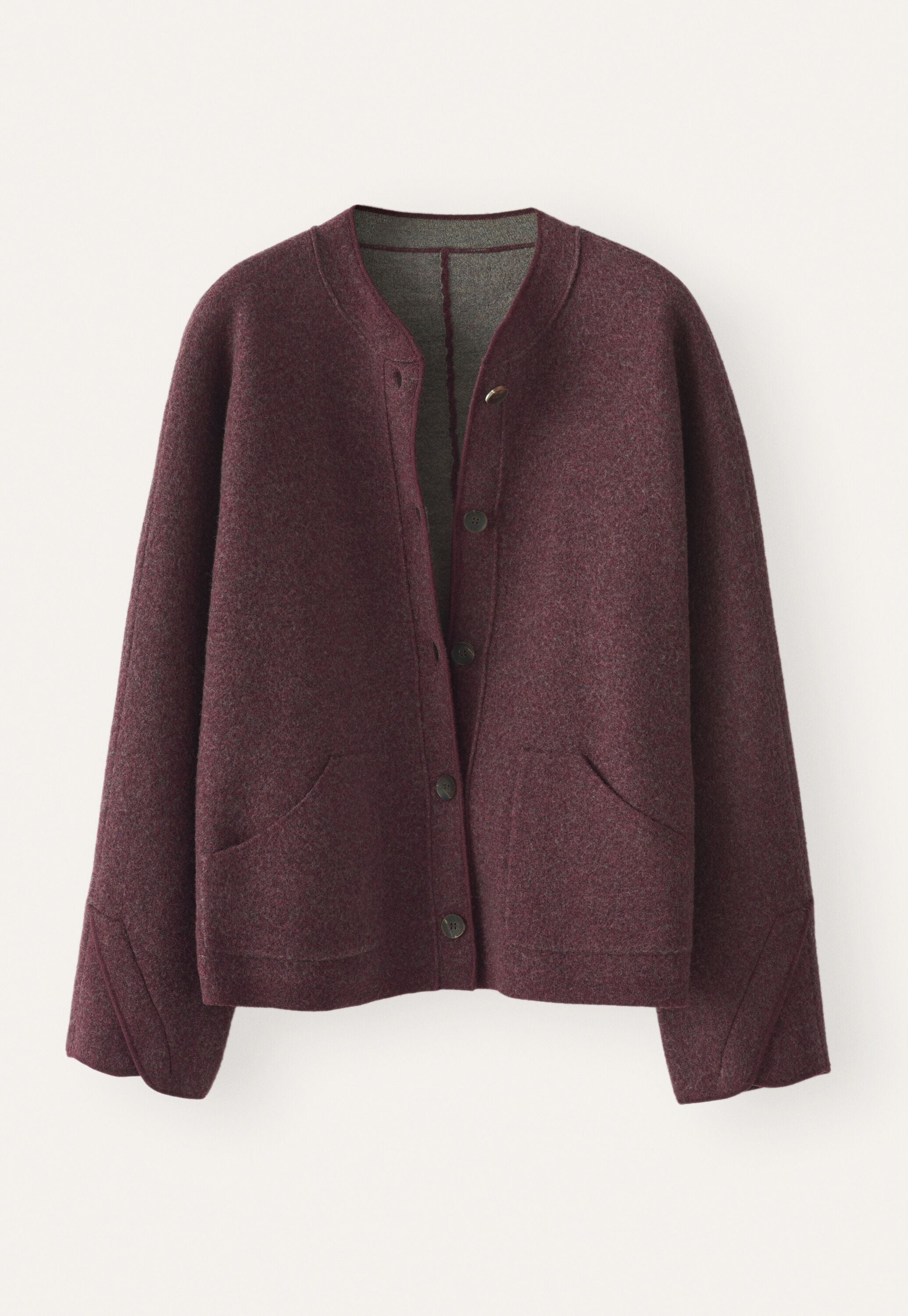 Dolman-Jacke, Aubergine, large