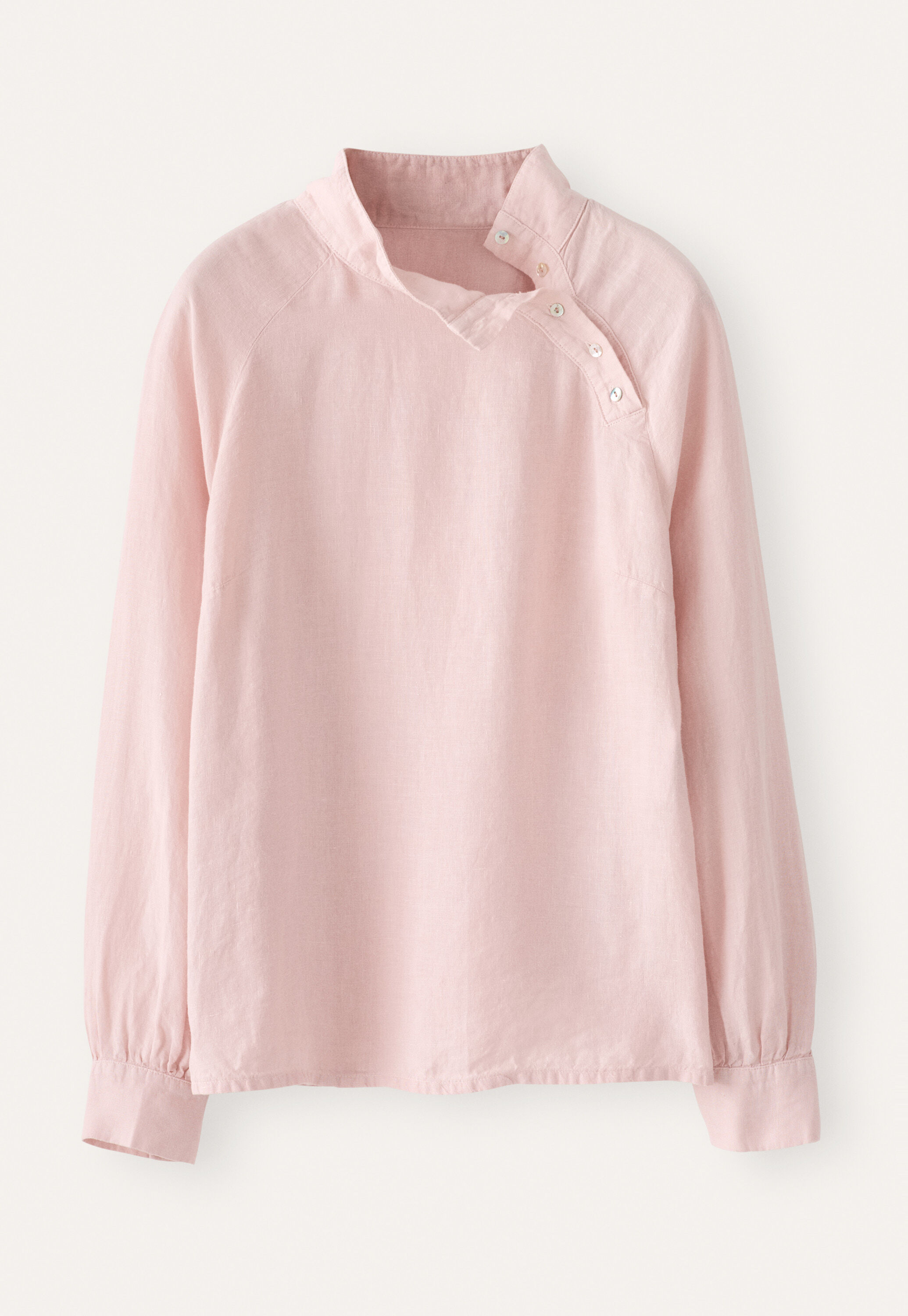 Bluse mit Trichterkragen