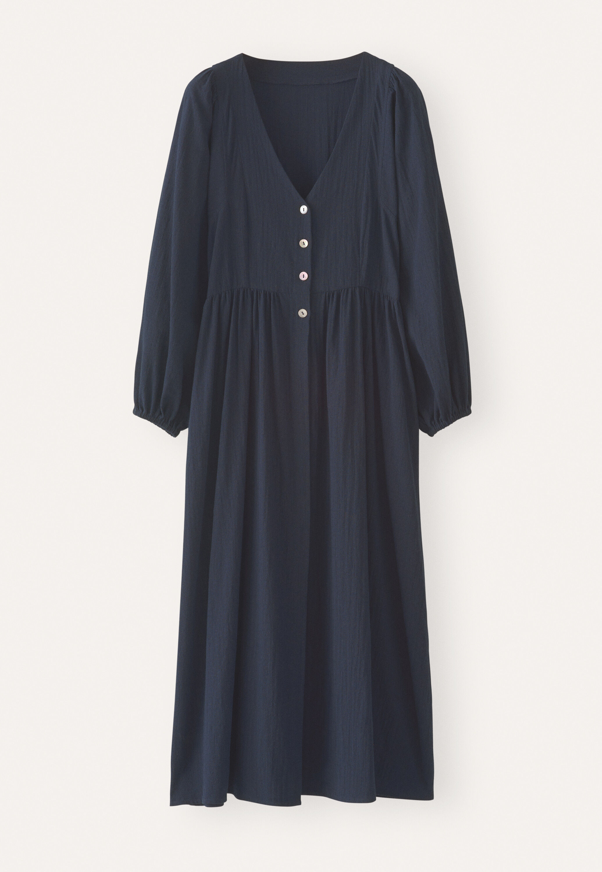 Kleid mit gerafften &Auml;rmeln