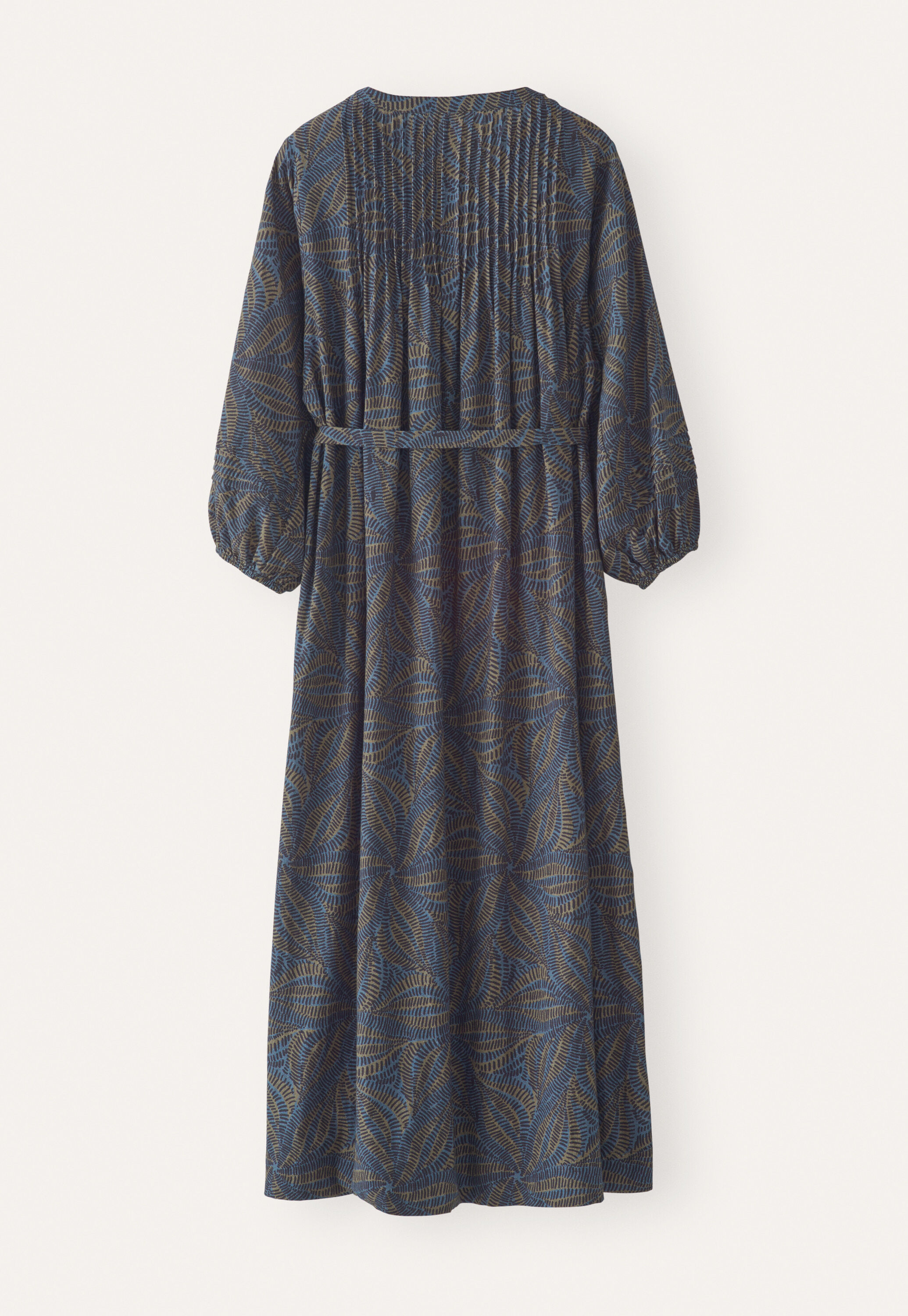 Print-Kleid mit Taillenb&auml;ndern