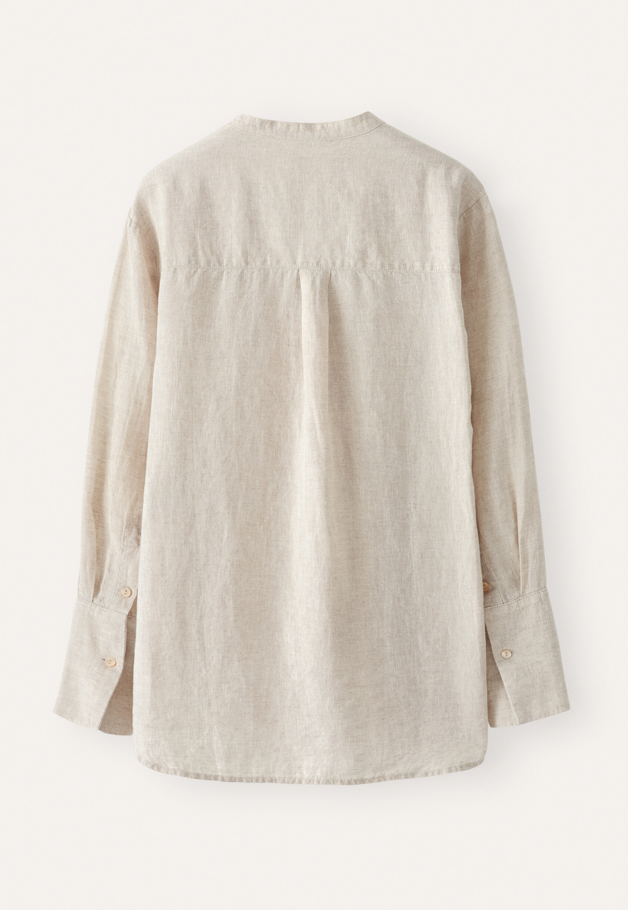 Lange Bluse mit Latzeinsatz