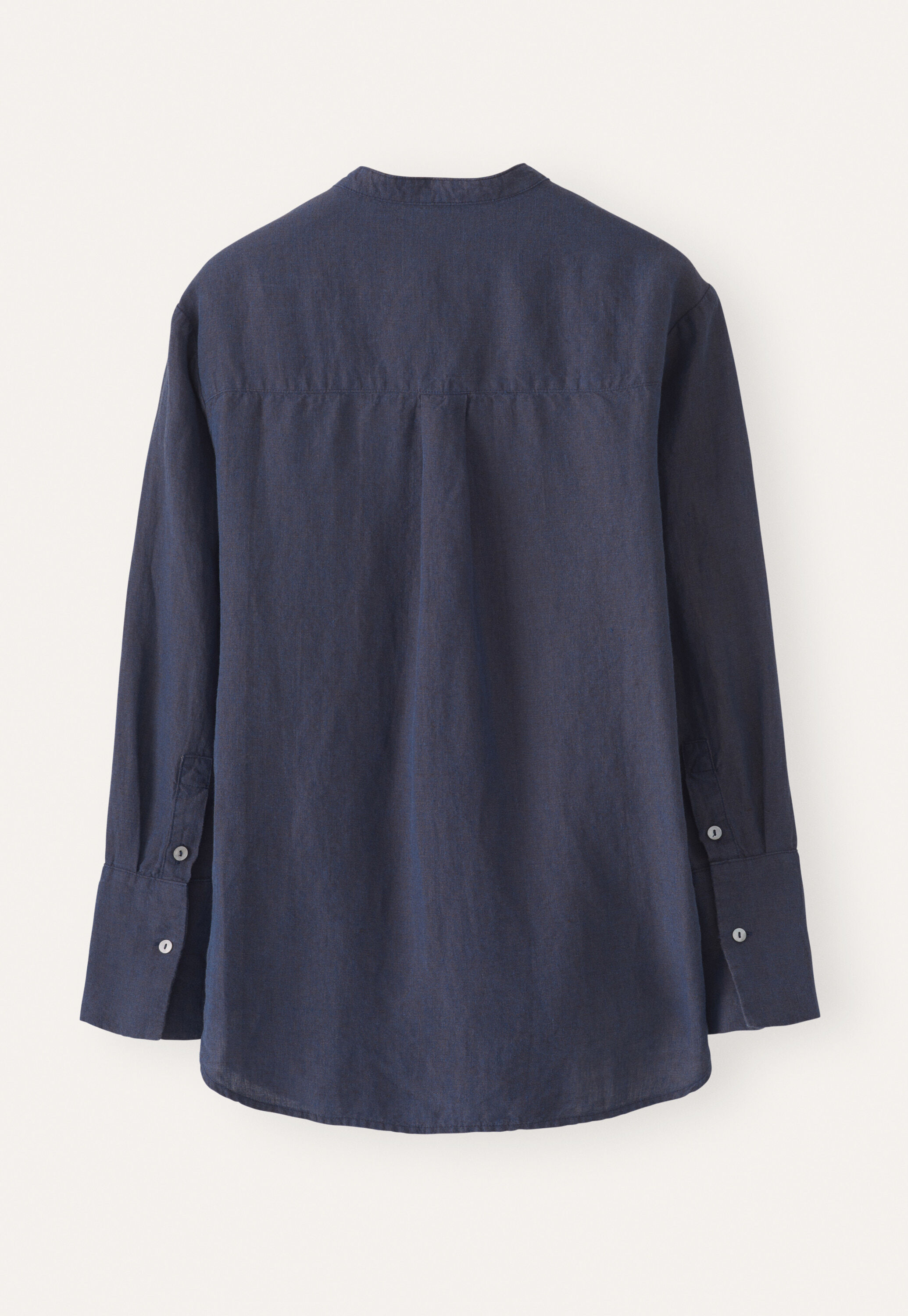 Lange Bluse mit Latzeinsatz