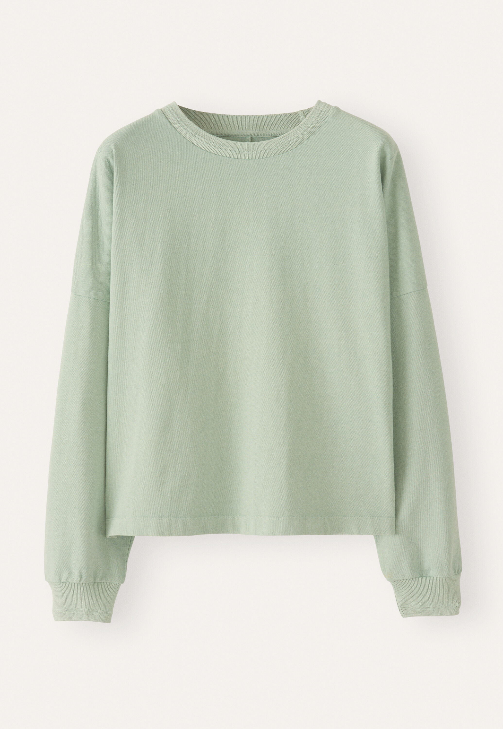 Sweatshirt aus pigmentgef&auml;rbtem Jersey
