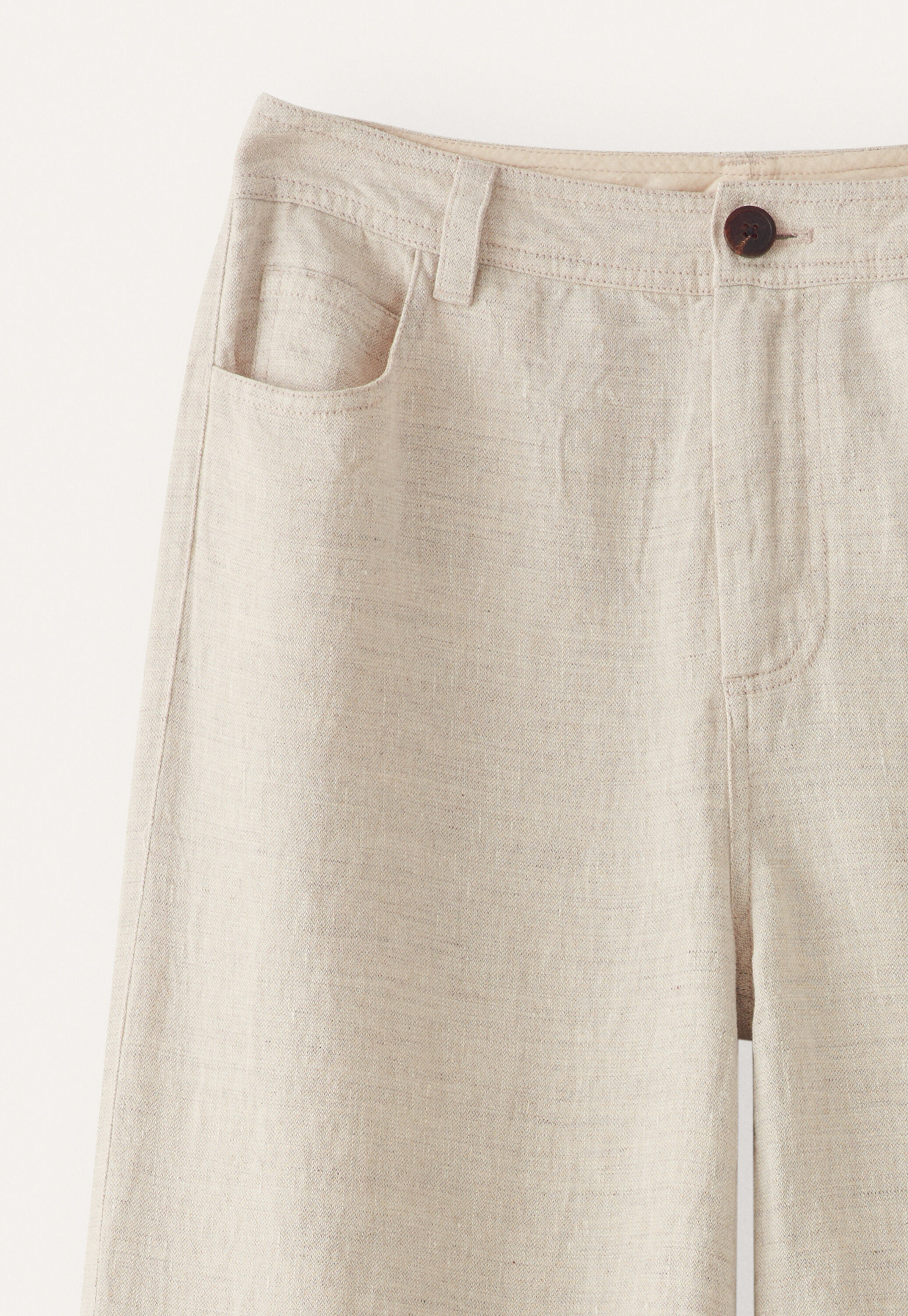 Weite Hose mit geradem Bein
