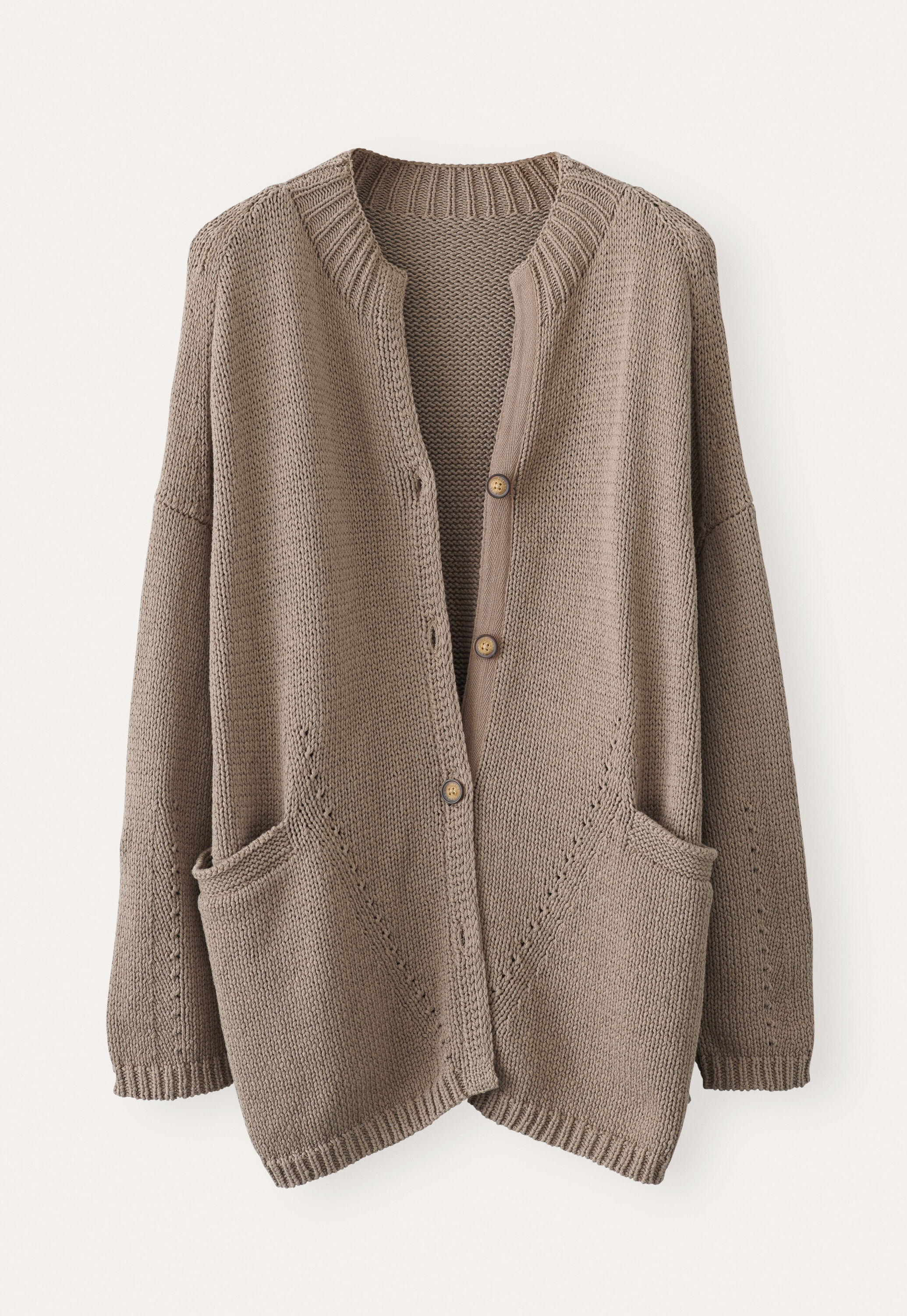 Trichterkragen-Cardigan