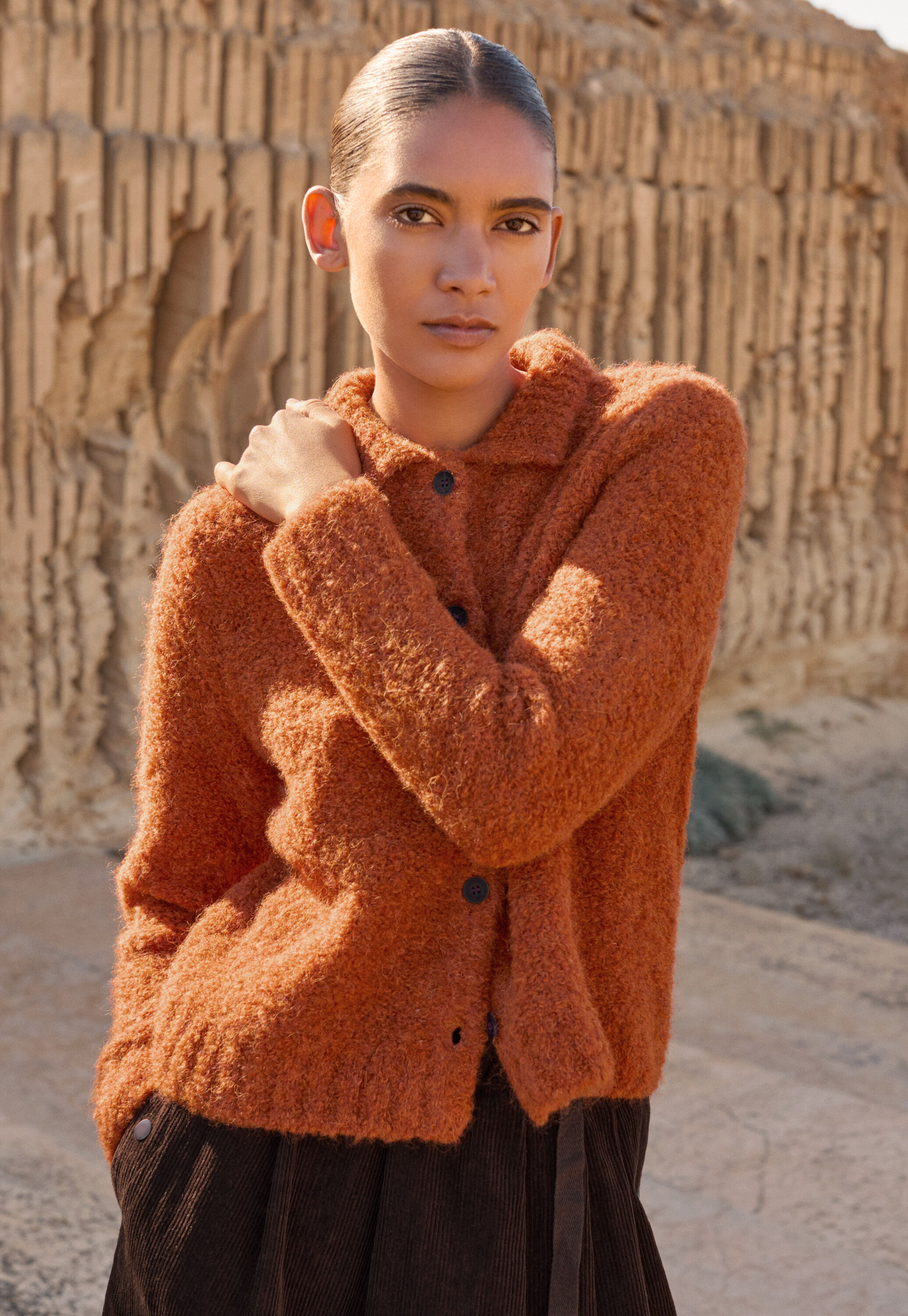 Cardigan mit Kragen