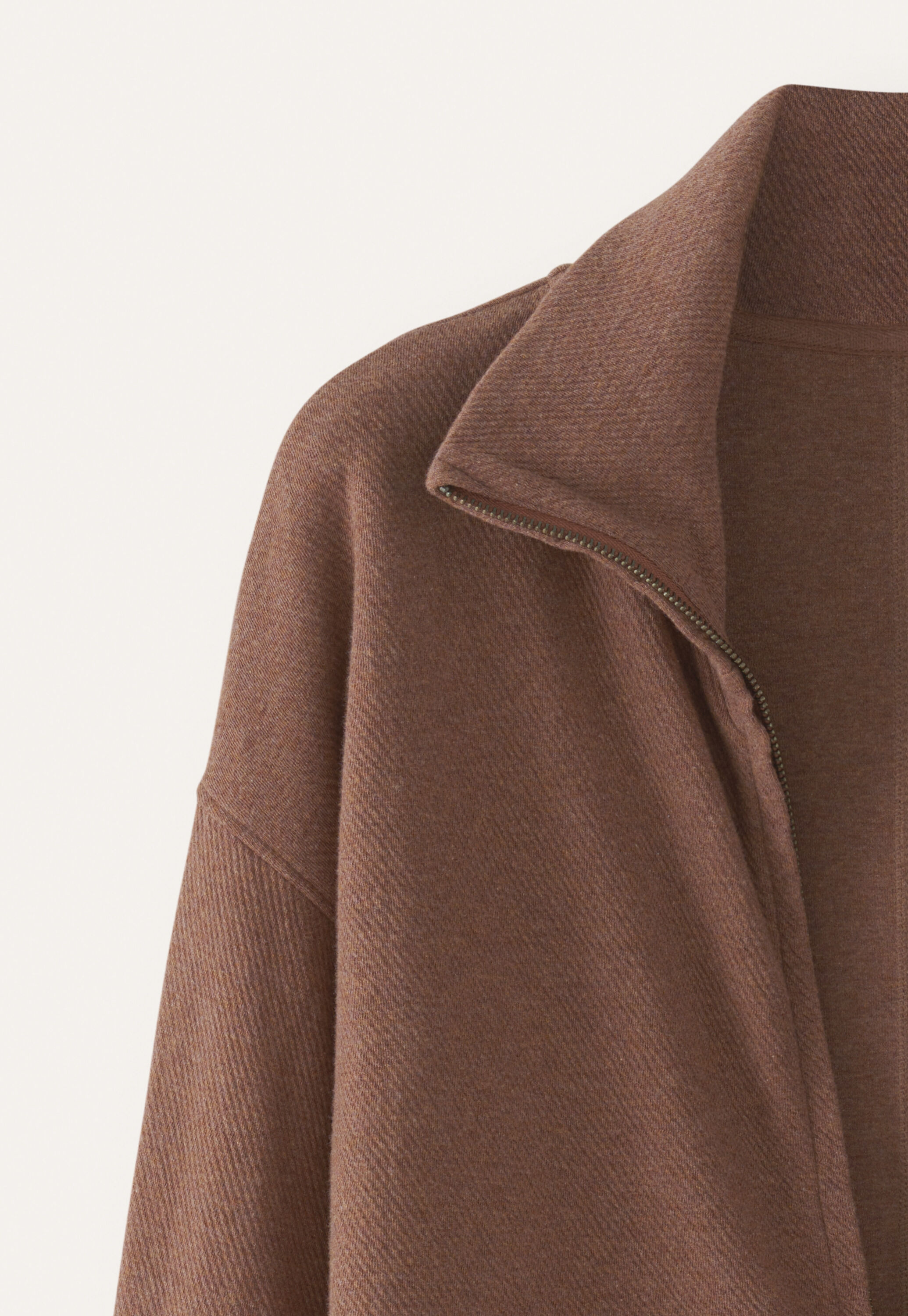 Jersey-Jacke mit Frontrei&szlig;verschluss