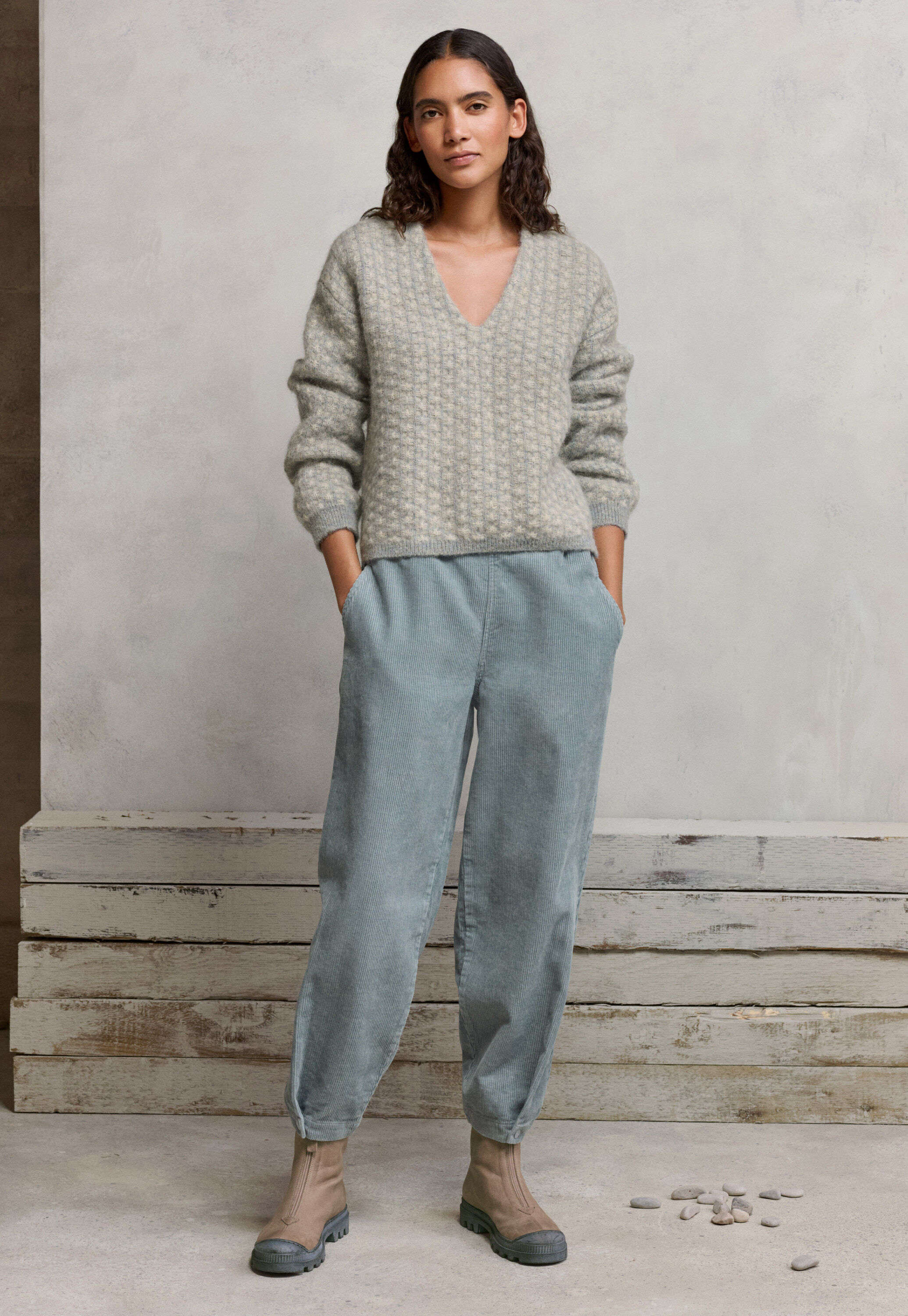 Schmal zulaufende Hose