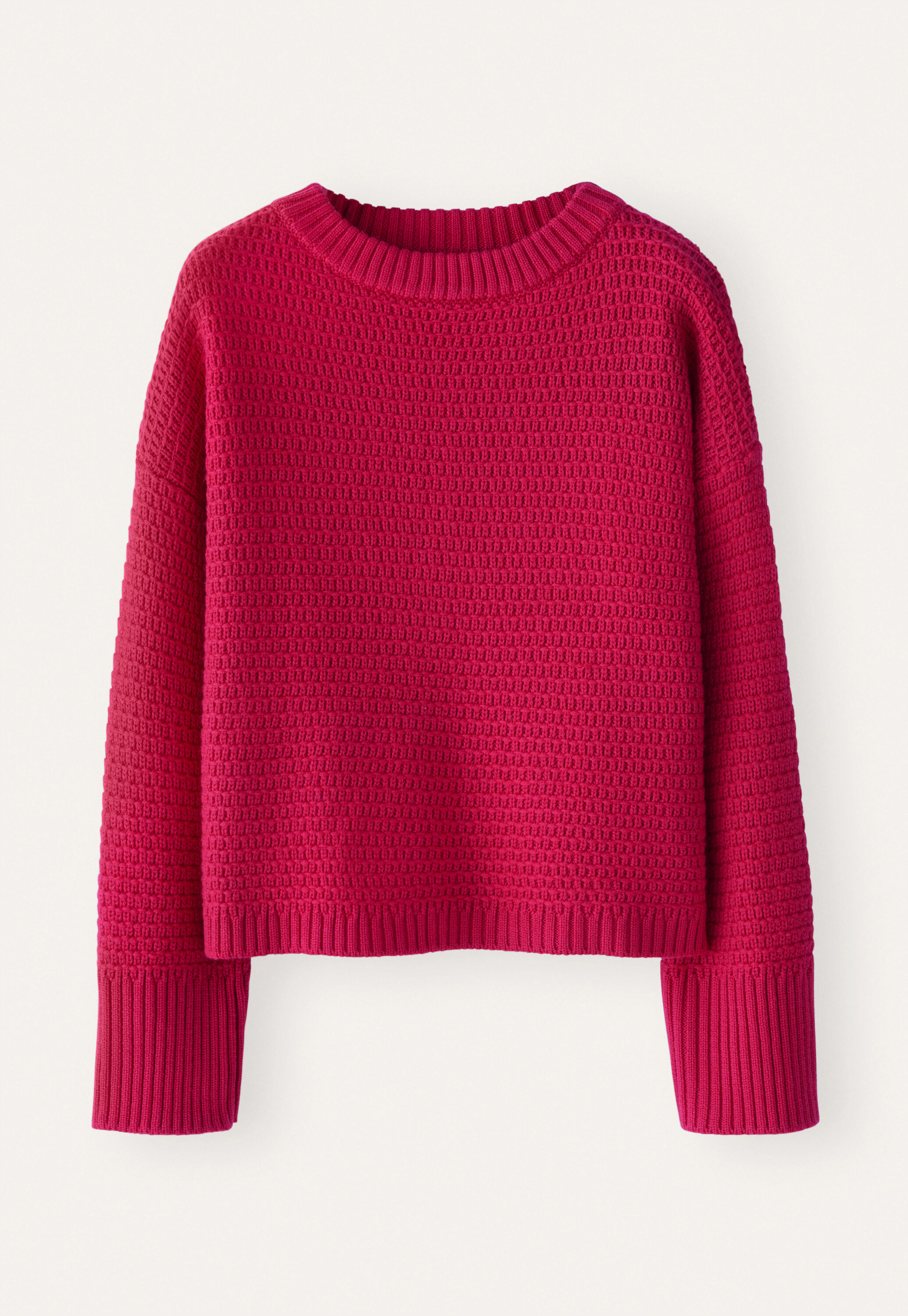 Pullover im Fangmuster