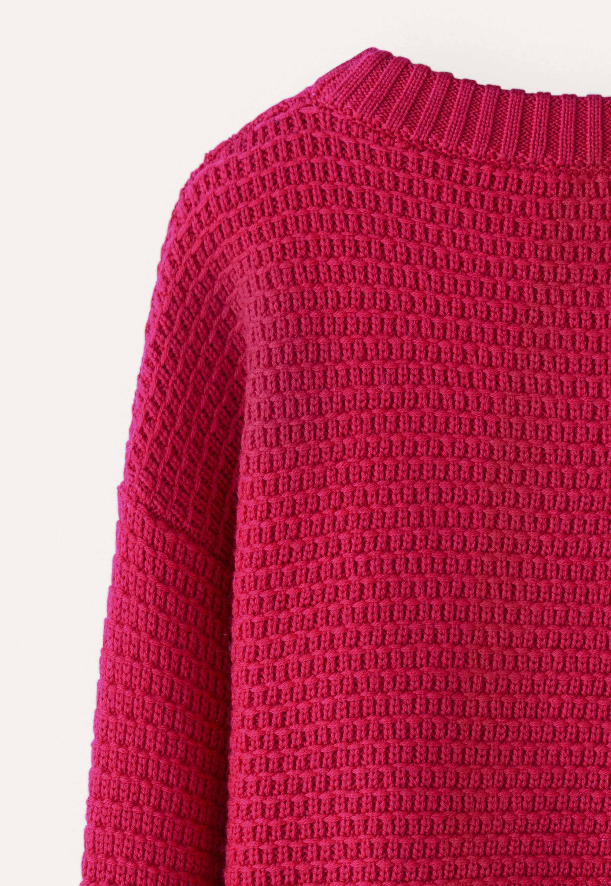 Pullover im Fangmuster