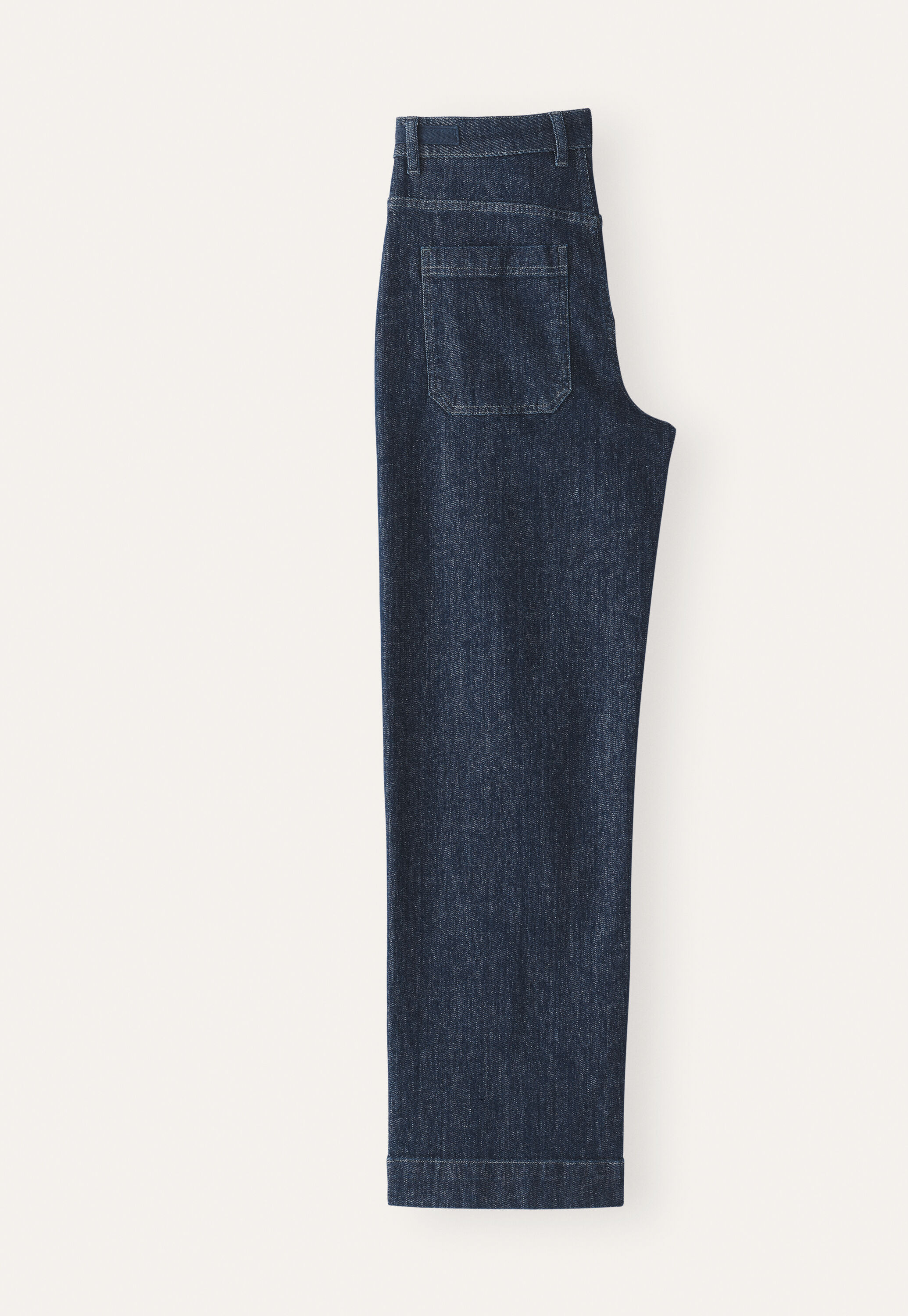 Weite Jeans mit schmal zulaufendem Bein
