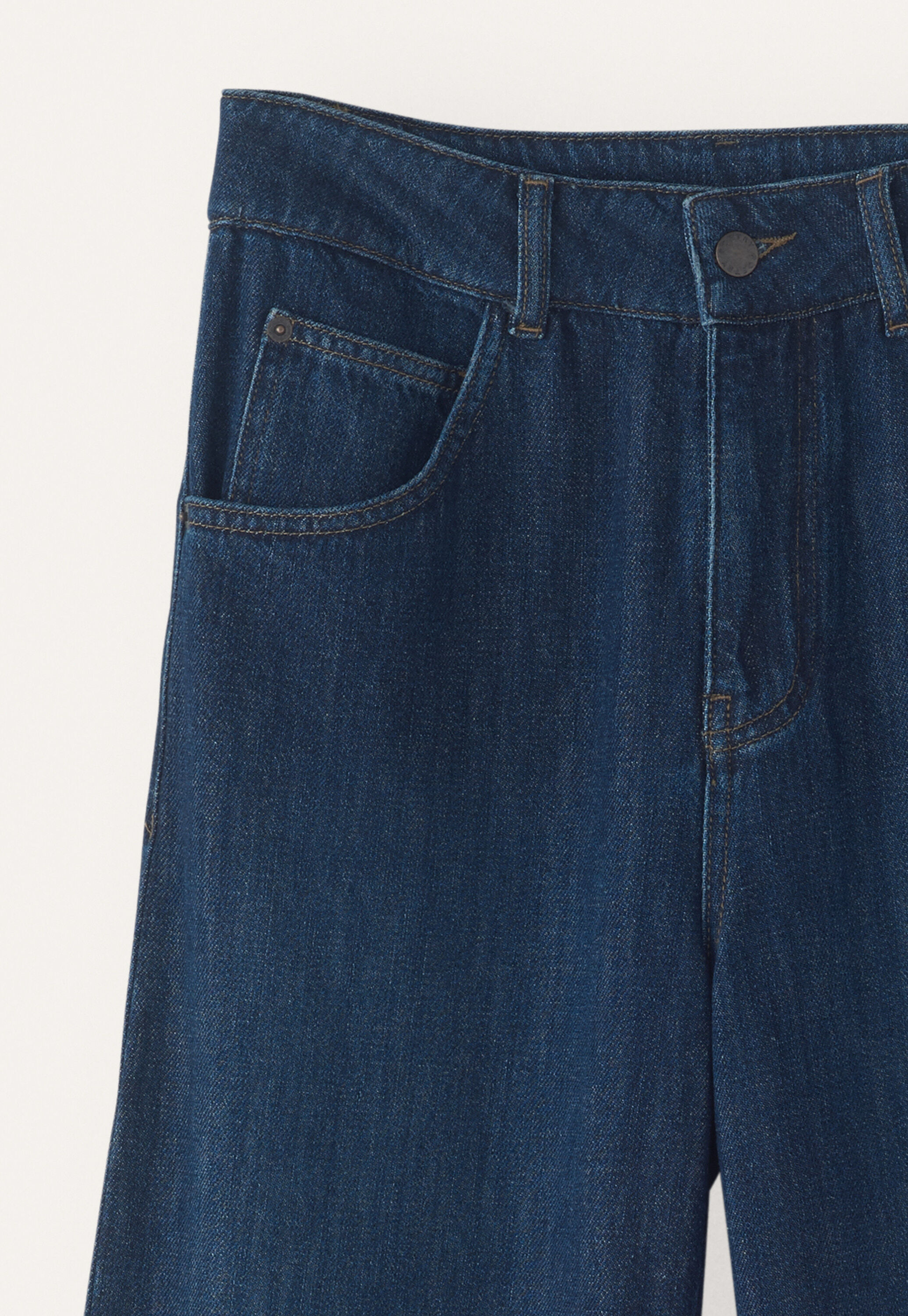 Indigo-Jeans mit geradem Bein