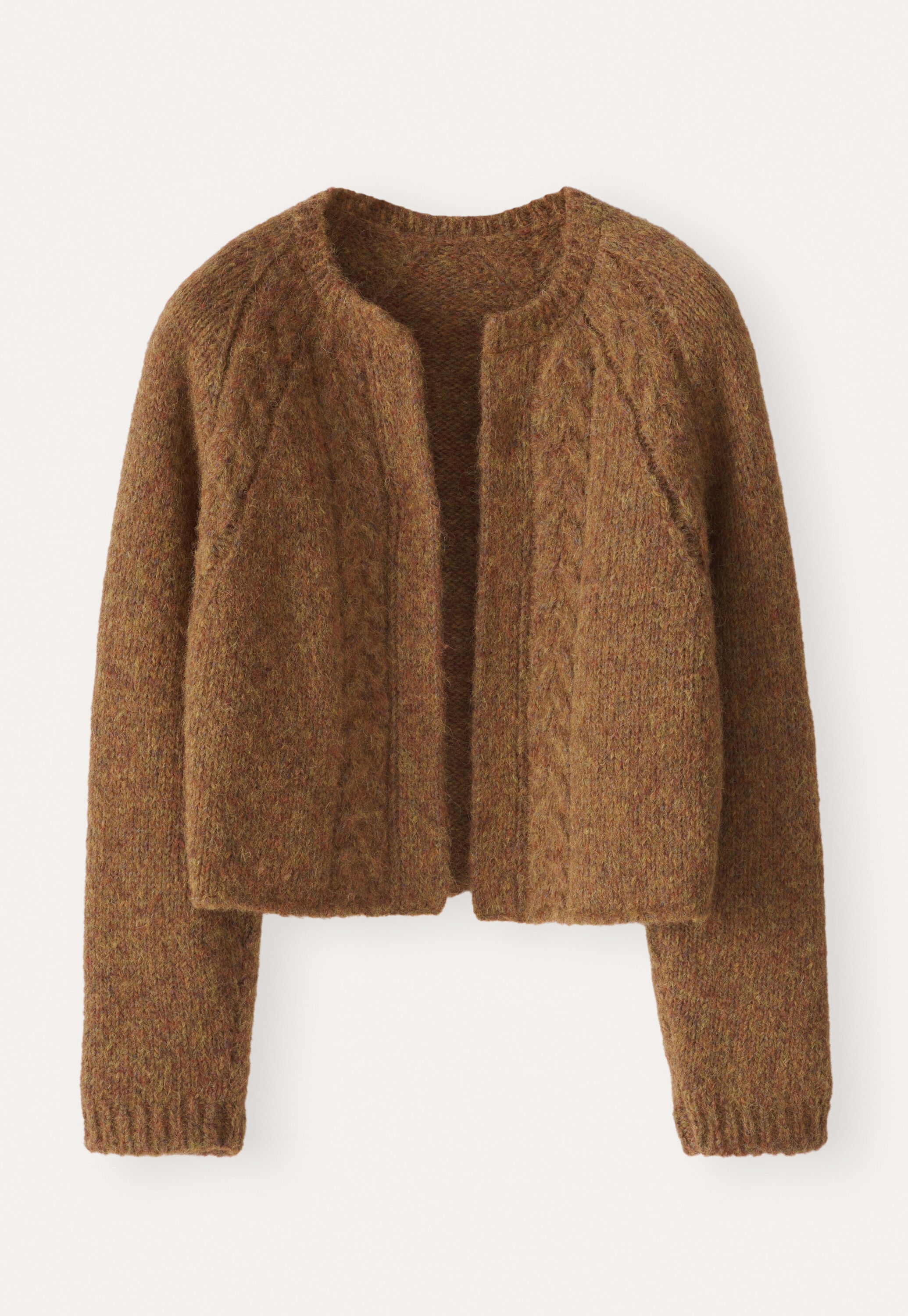 Cardigan mit Zopfmuster