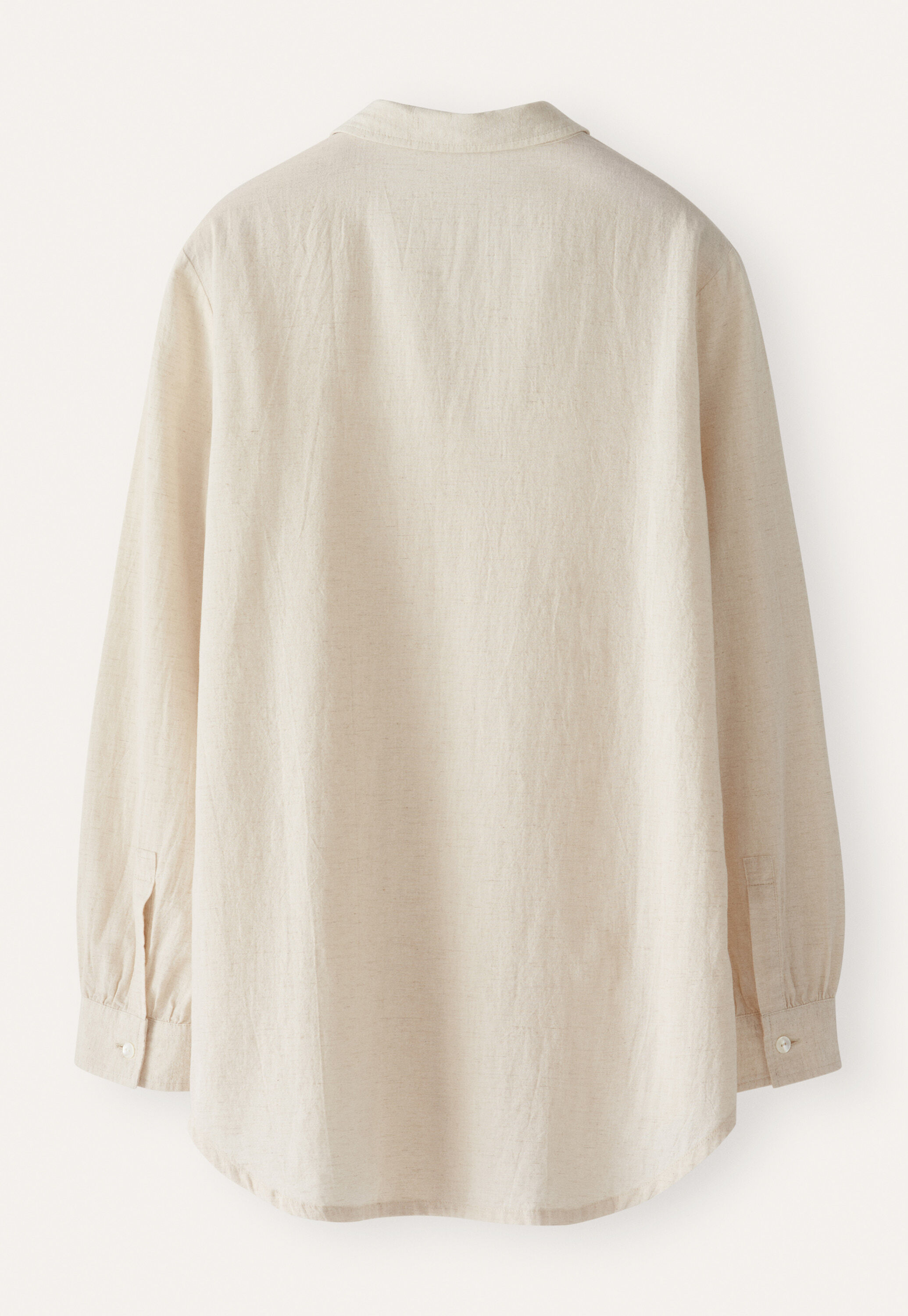 Bluse mit geschwungenem Saum