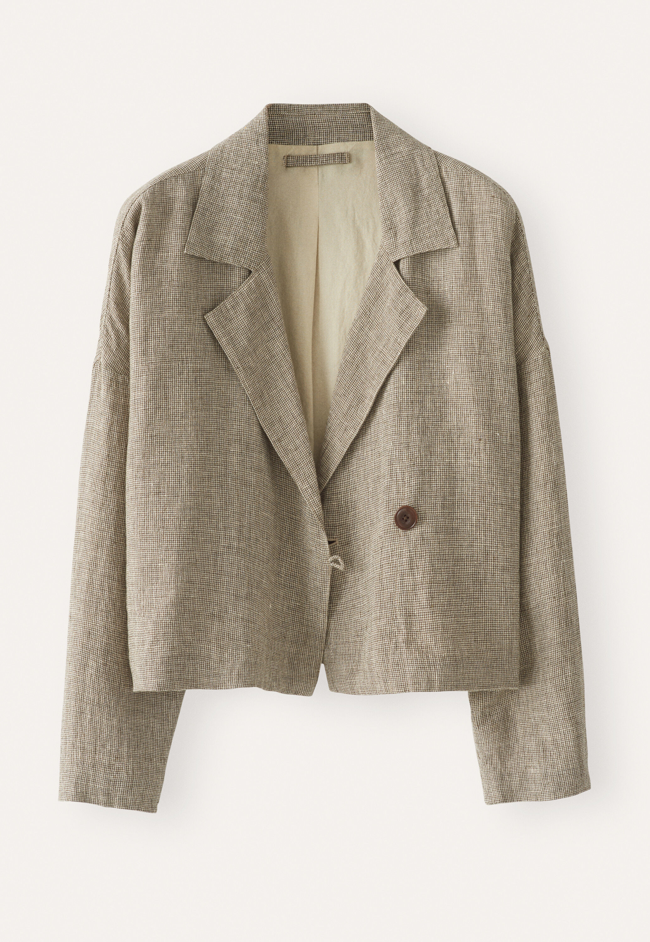 Jacke mit breitem Kragen