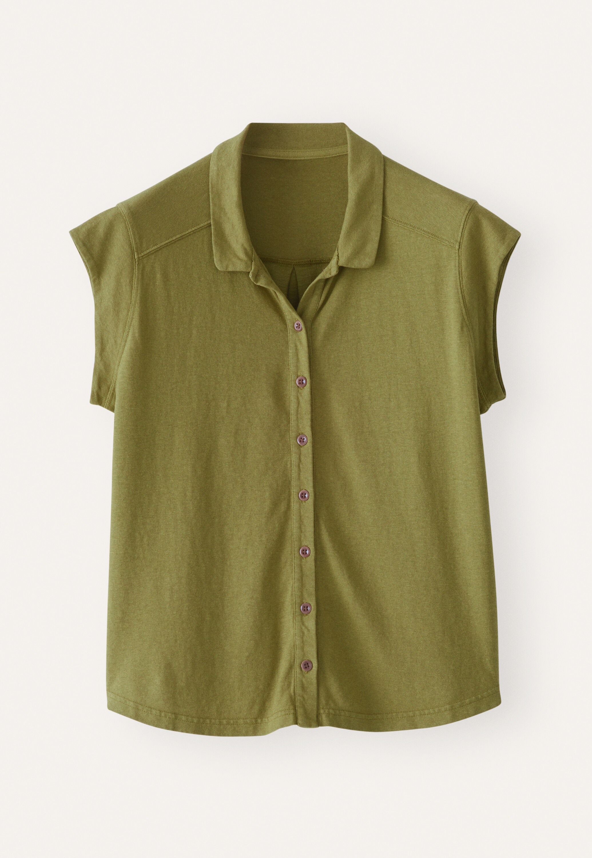 Fl&uuml;gel&auml;rmel-Bluse aus Jersey