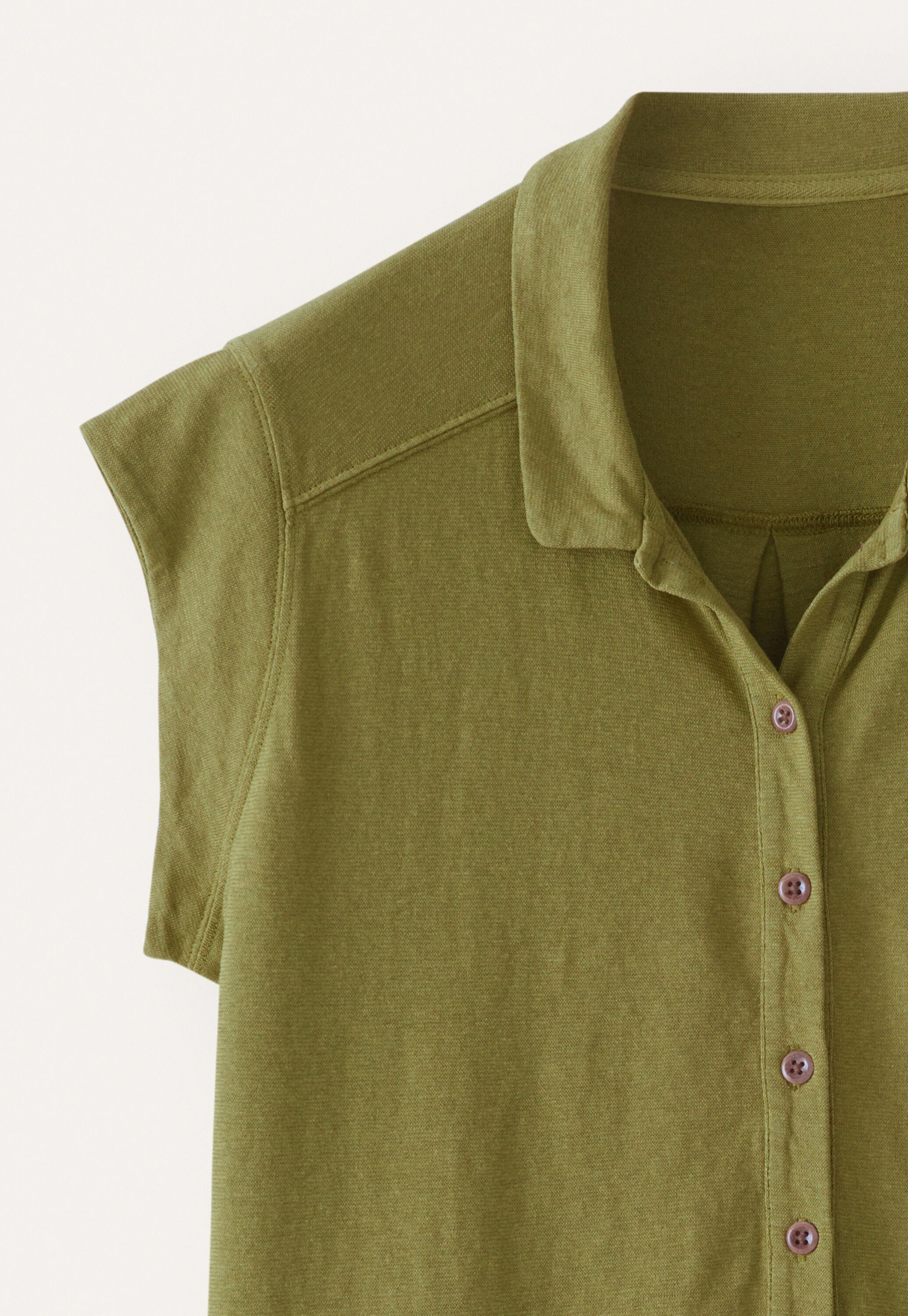 Fl&uuml;gel&auml;rmel-Bluse aus Jersey