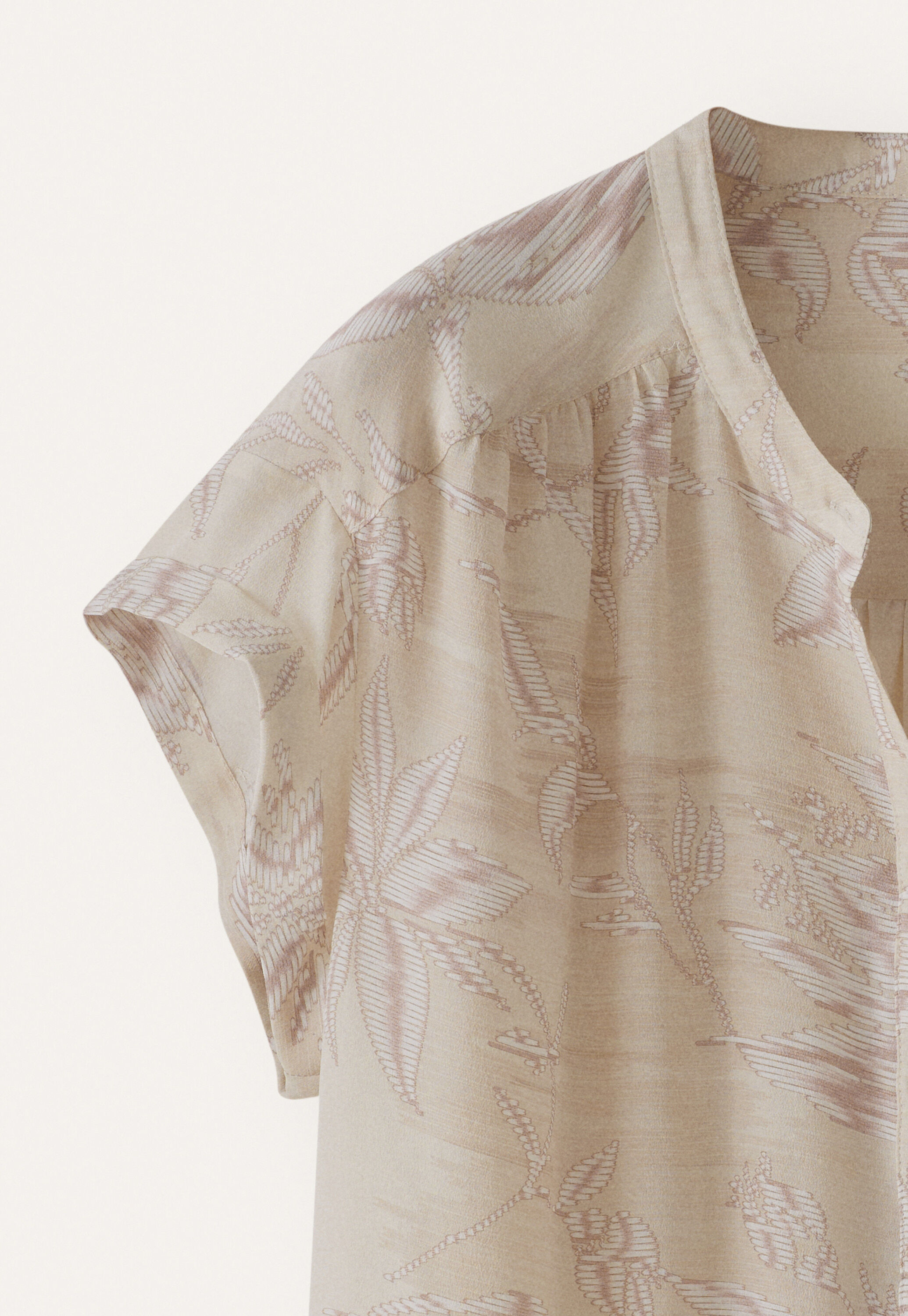 Bedruckte kastige Bluse