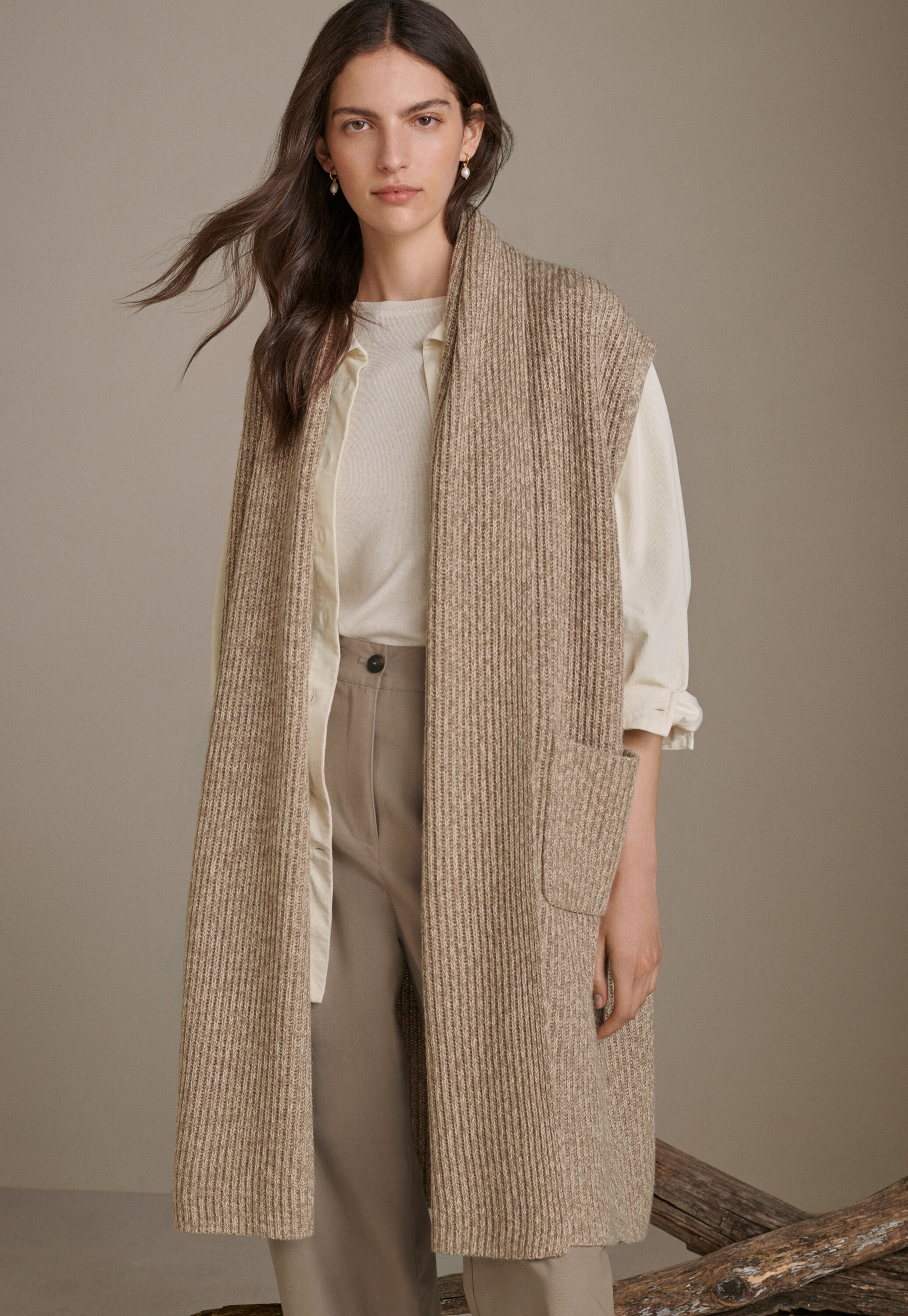 &Auml;rmelloser Cardigan