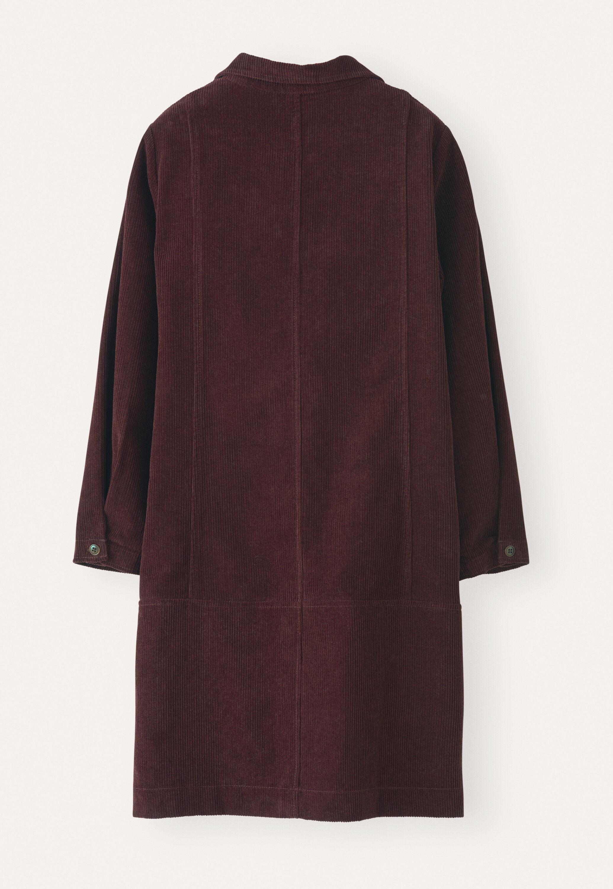 Cordkleid mit Trichterkragen
