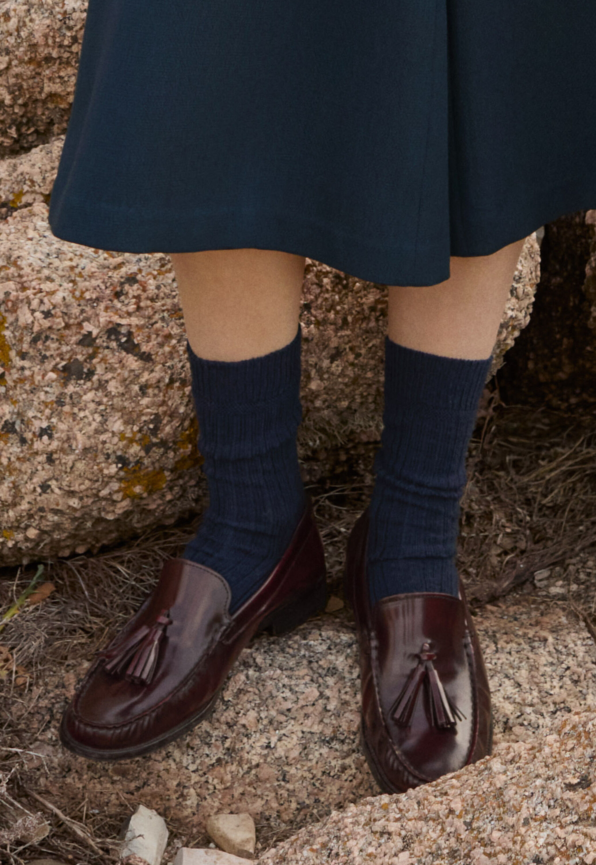 Gerippte Socken