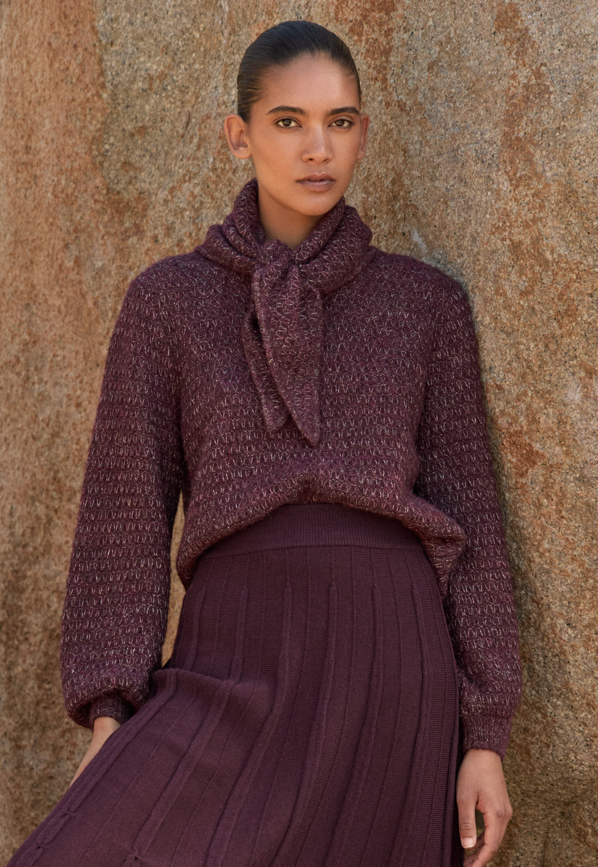Fangmuster-Pullover