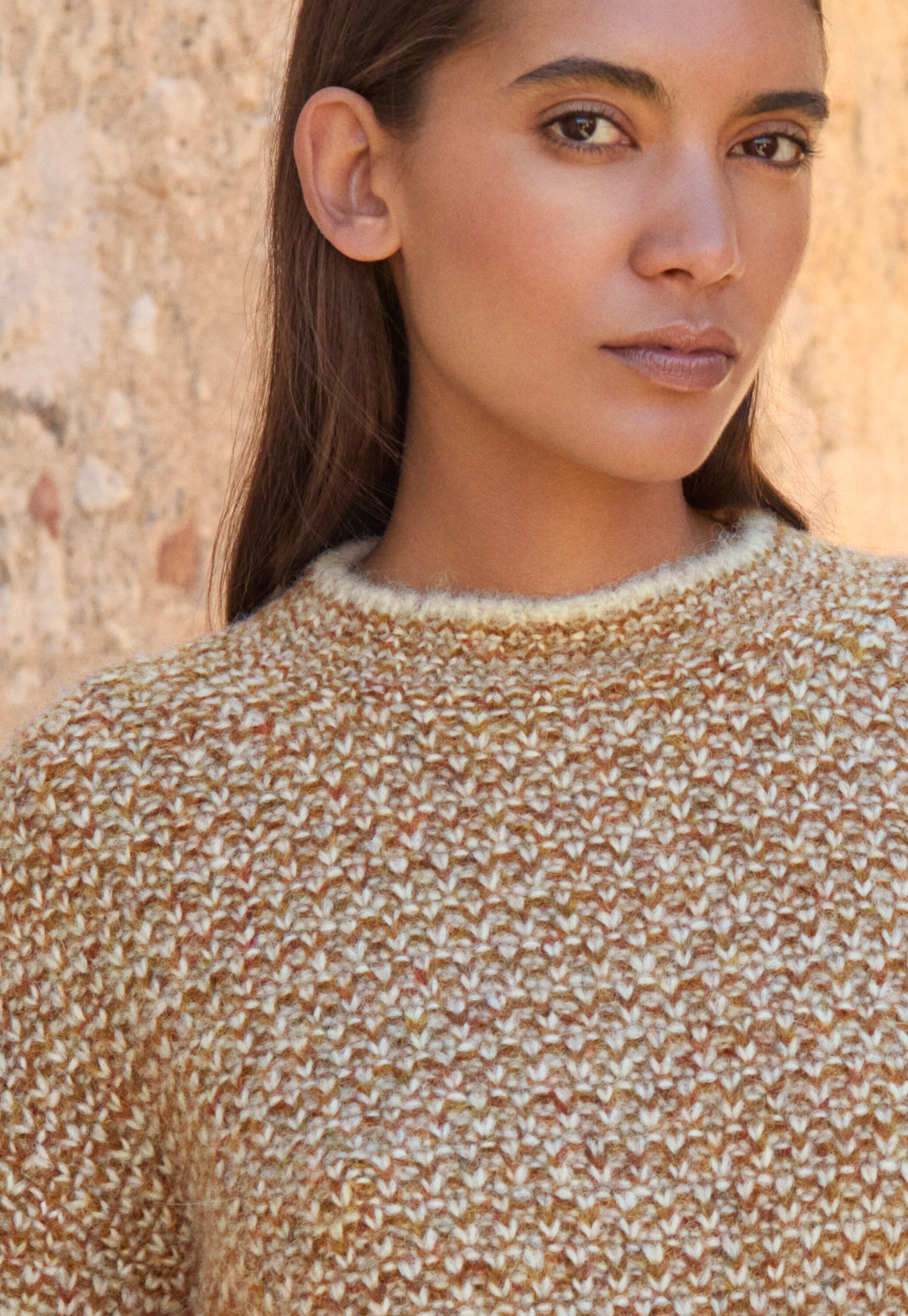 Gemusterter Strickpullover
