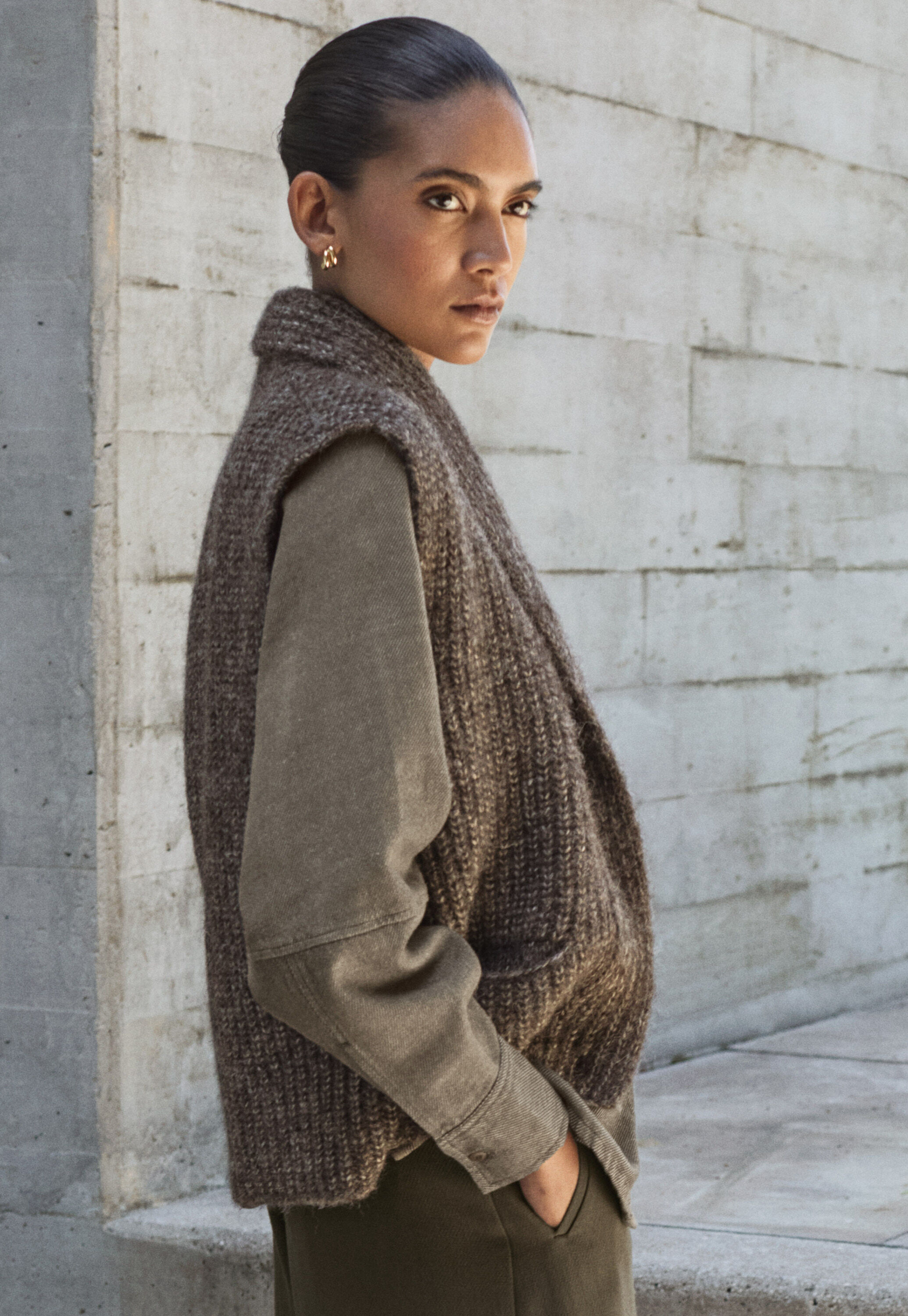 Cardigan mit Schalkragen