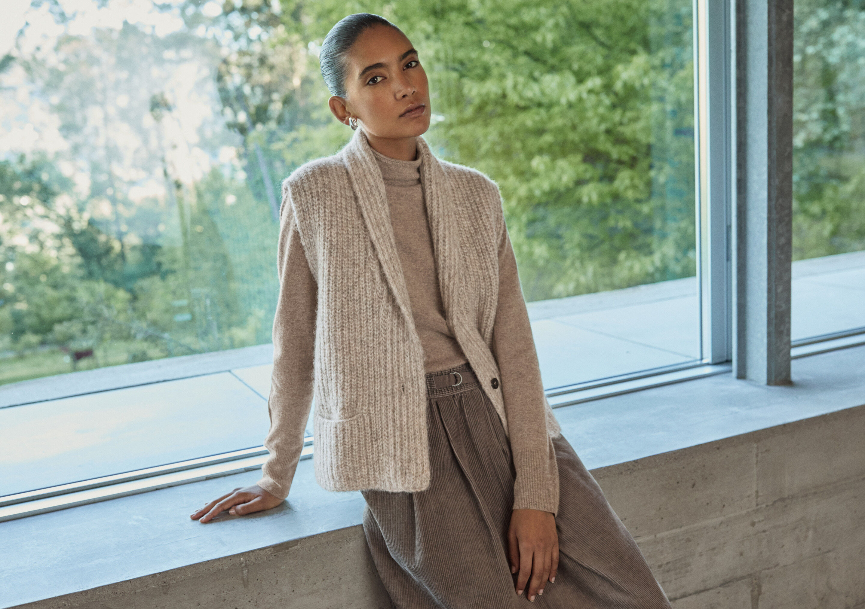 Cardigan mit Schalkragen