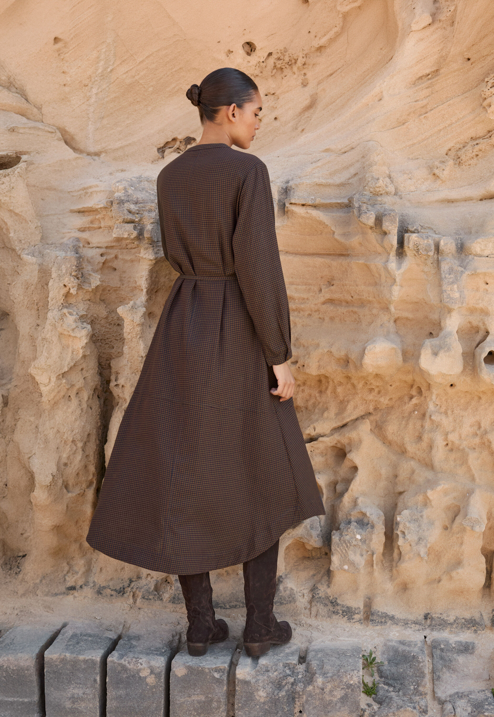 Kariertes Kleid