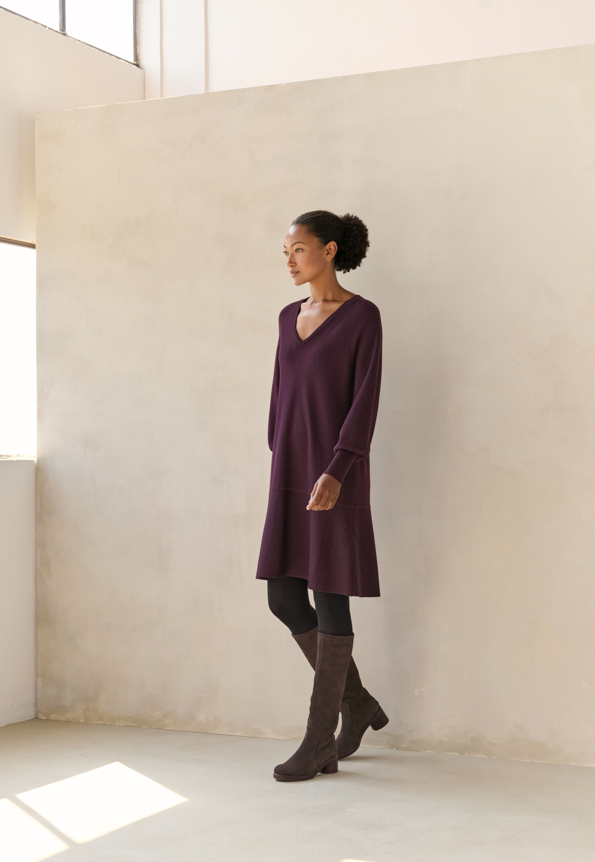 Bluse mit geschwungenen &Auml;rmeln