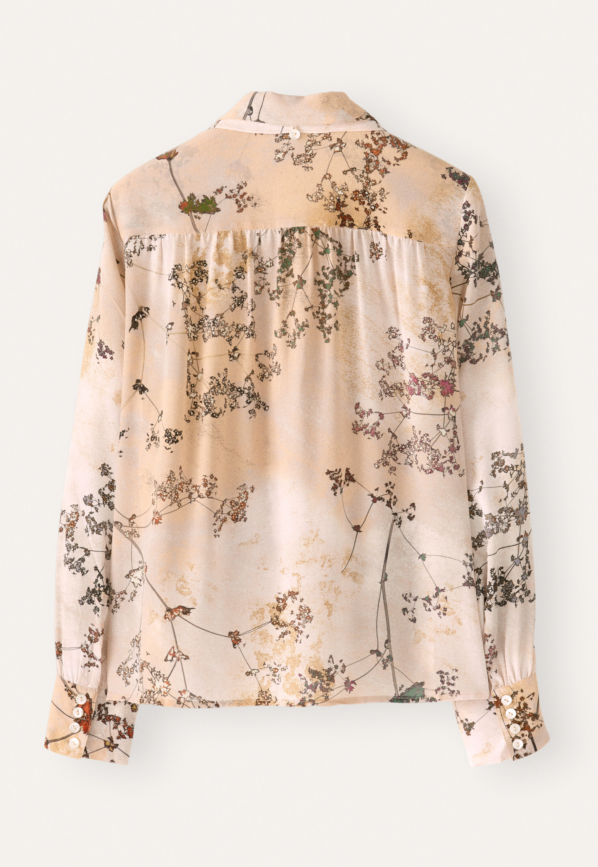 Schluppenbluse mit Print