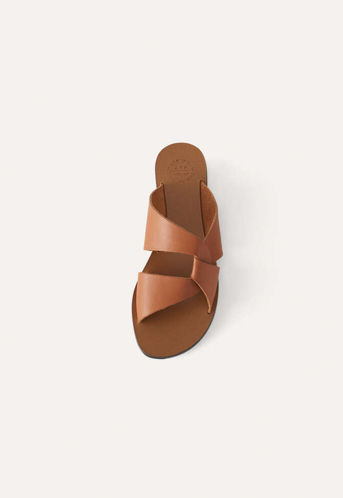 Sandalen mit Gliederfront, Brandy, completeTheLook