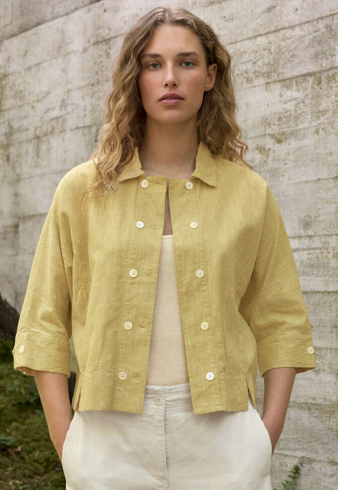 Zweireiher-Bluse, Zartes Limettengr&uuml;n, completeTheLook