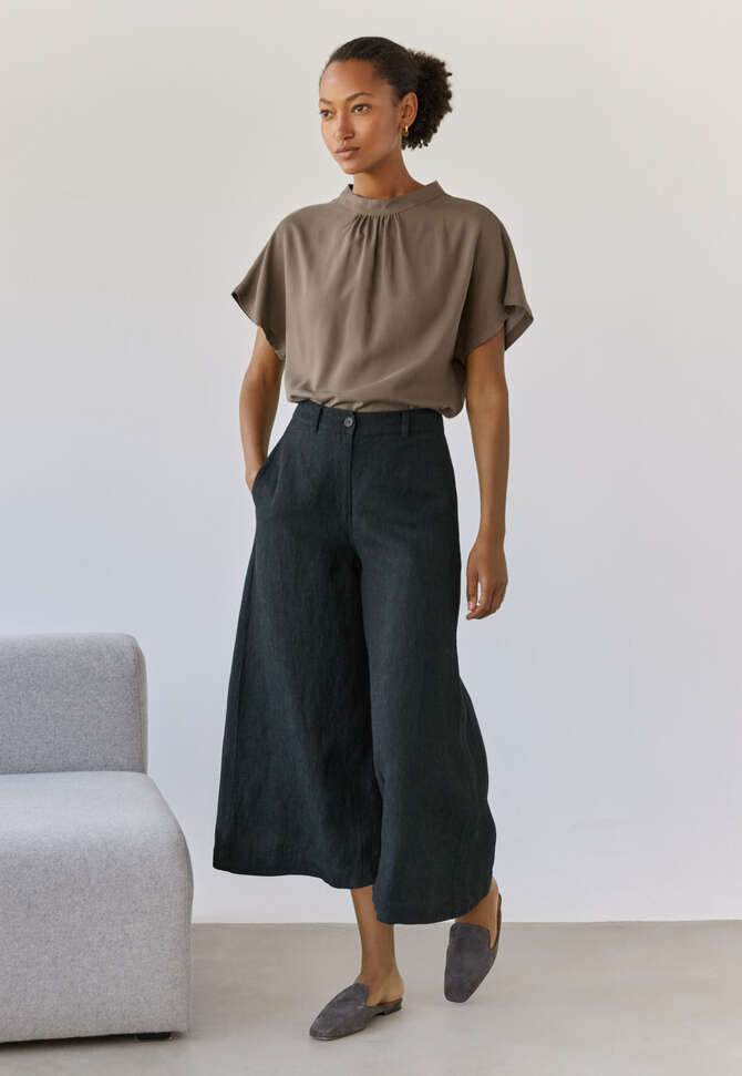 Edle Culotte, Dunkles Petrol, completeTheLook