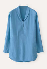 Bluse mit Schalkragen, Marine, webstill