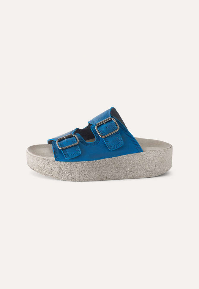 Sandalen mit klobiger Schnalle, K&ouml;nigsblau, completeTheLook