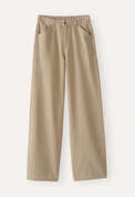 Jeans mit geradem Bein, Gewaschenes Steingrau, webstill