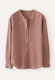 Vichy-Karo-Bluse, Marone/Kirsche, webstill