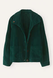 Cordjacke, Dunkles Piniengr&uuml;n, webstill