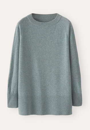 Pullover mit Raglan&auml;rmeln, Lagune, webstill