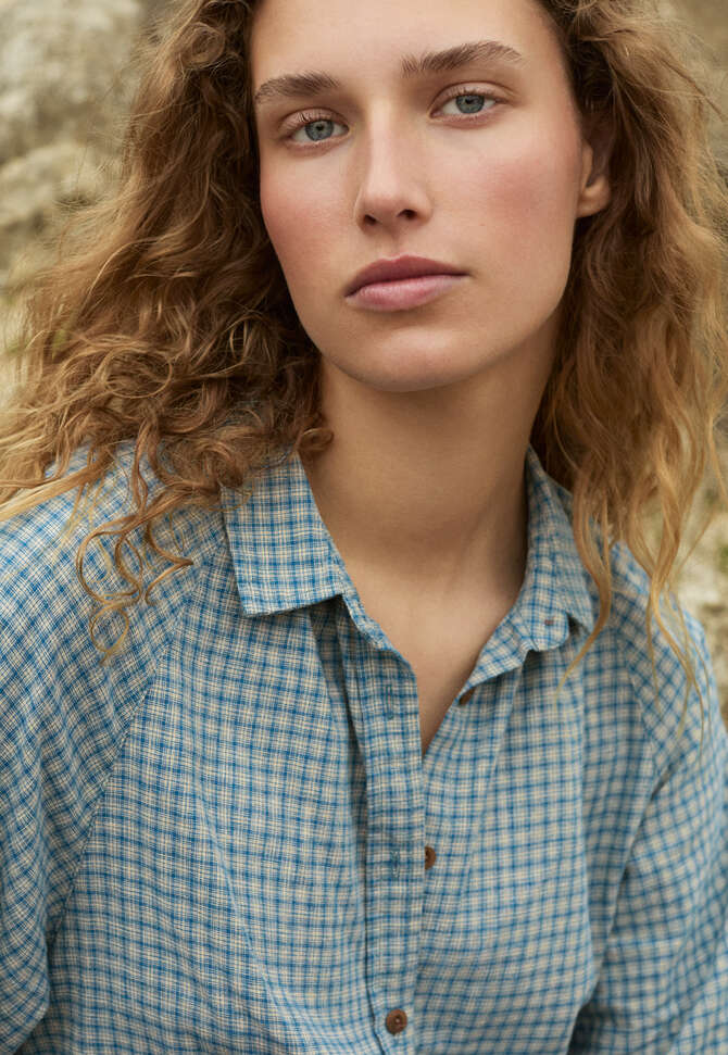 Kariertes Hemd, T&uuml;rkis/Creme, completeTheLook