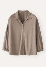 Jersey-Bluse, Zartes Taupe, webstill