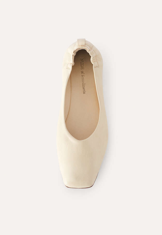 Pumps mit quadratischer Zehenpartie, Ecru, completeTheLook