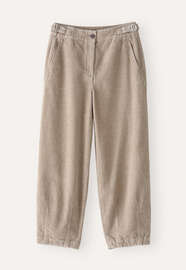 K&uuml;rzere Hose aus Cord, Haferbeige, webstill