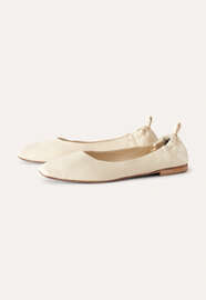 Pumps mit quadratischer Zehenpartie, Ecru, webstill