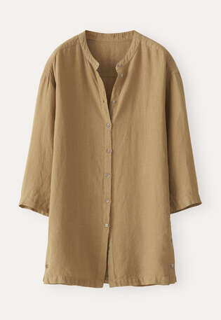Bluse mit gekn&ouml;pften Seiten, Zartes Khaki, webstill