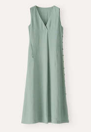 &Auml;rmelloses Kleid, Mintgr&uuml;n, webstill