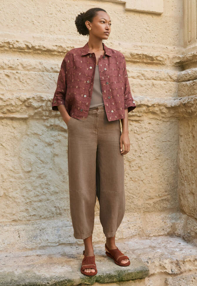 Barrel-Leg-Hose, Walnuss, completeTheLook