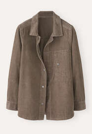 Cord-Overshirt, Zartes Nerzbraun, webstill